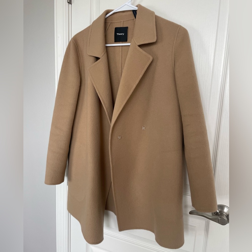 Theory Camel Wool-Cashmere Jacket